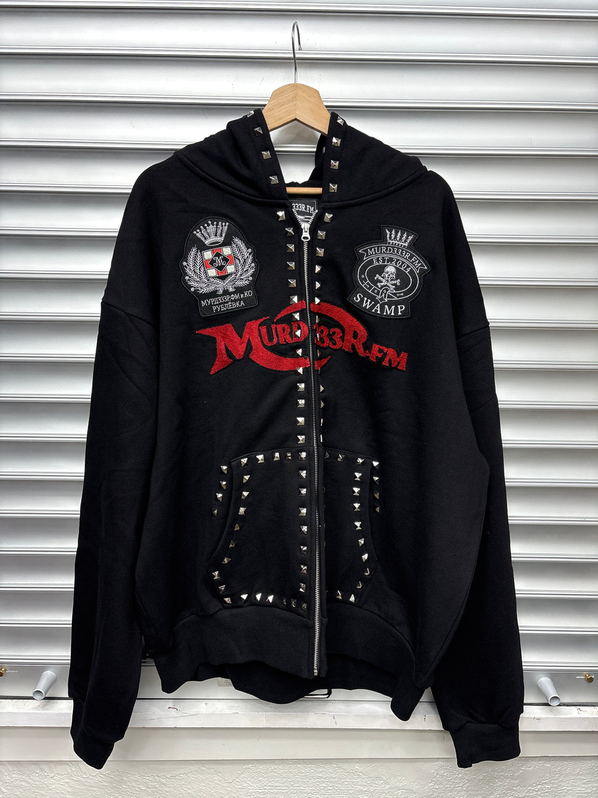 Murder FM Black Zip Up - L**