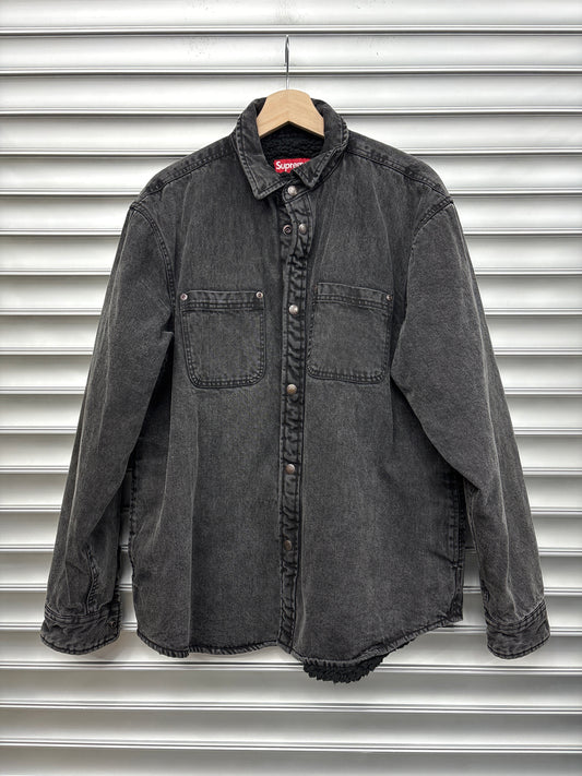 Supreme Sherpa Denim Button Up - M