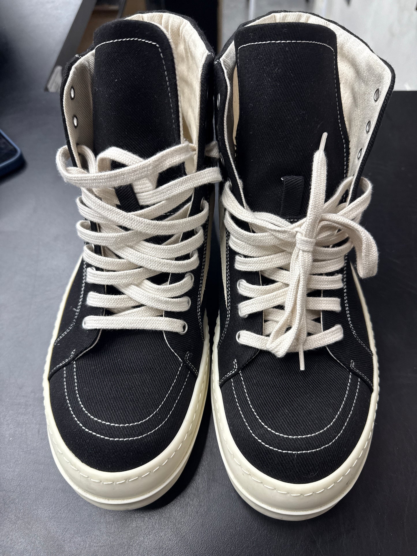 Rick Owen DRKSHDW Vintage High Black (U) - 45(12) (NB)