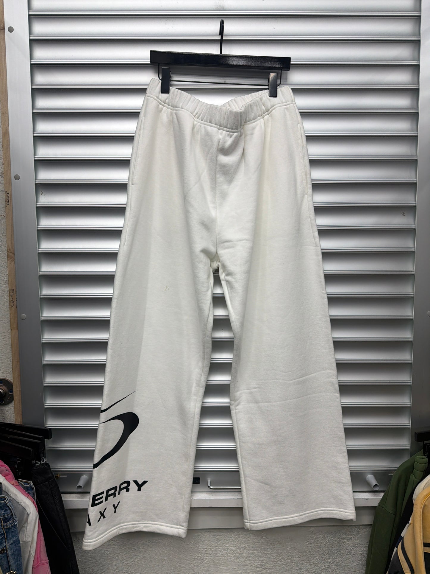 Raspberry White Sample Sweats - L
