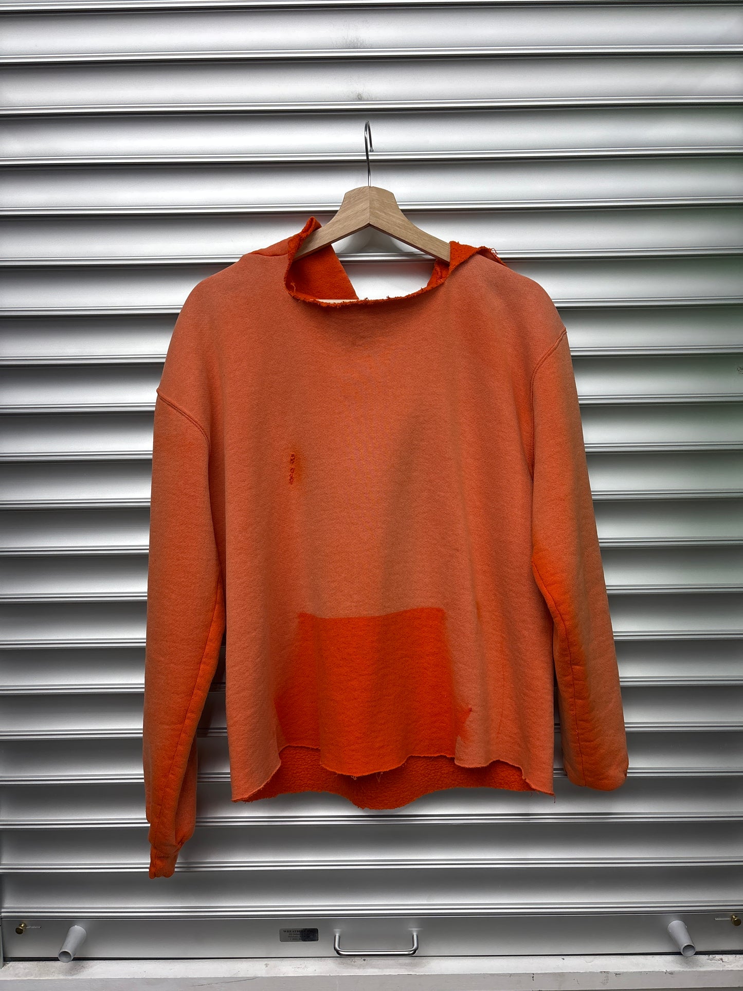 Vintage Faded Orange Hoodie - L