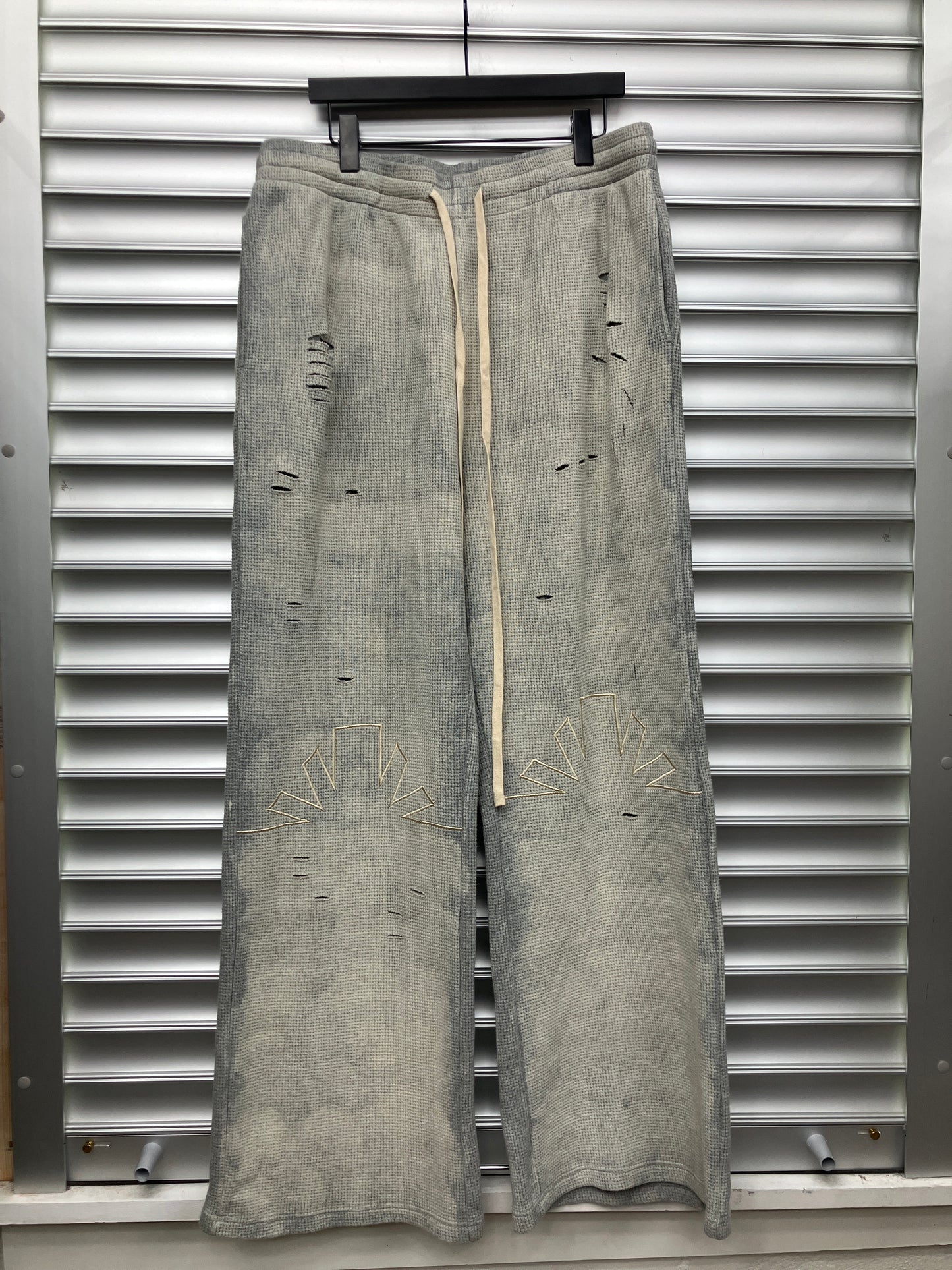 Vertabrae Waffle Knit Thermal Sweatpants - XXL