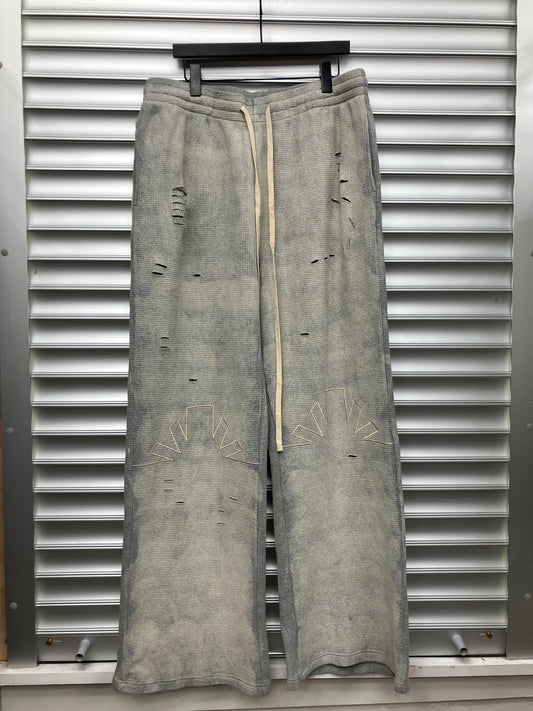 Vertabrae Waffle Knit Thermal Sweatpants - XXL