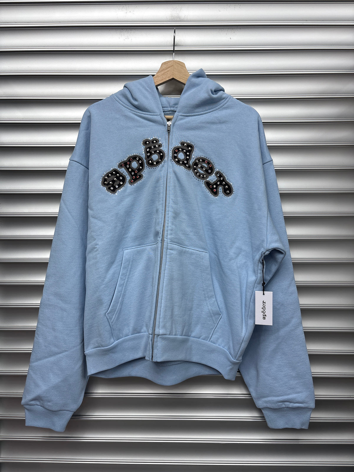 Spider Blue  Studded Zip Up - L**