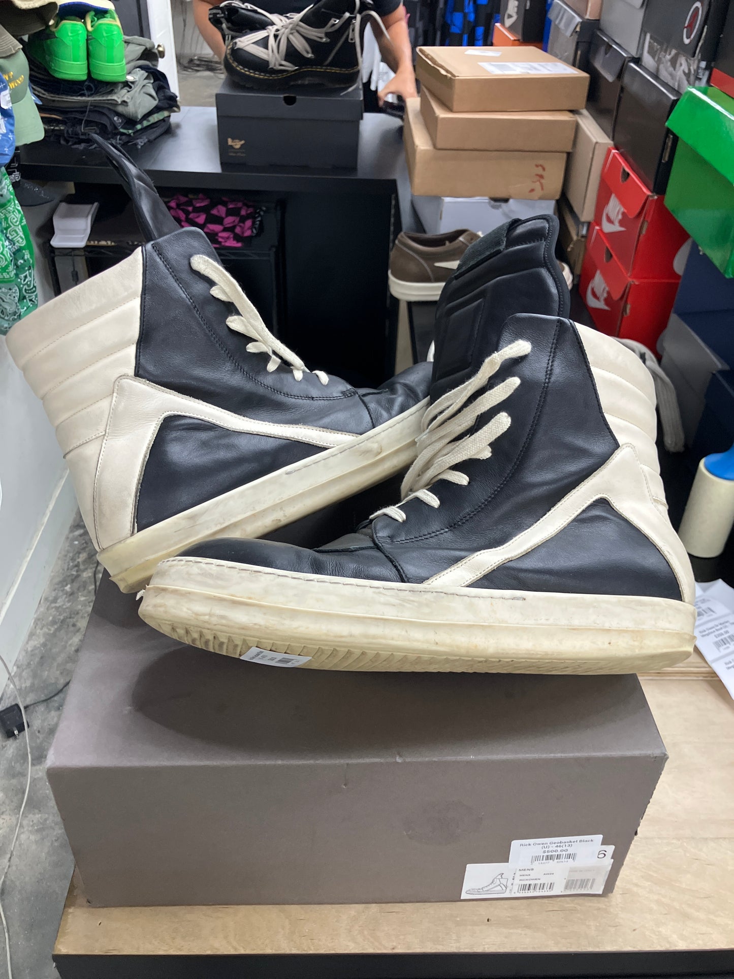 Rick Owen Geobasket Black (U) - 46(13)