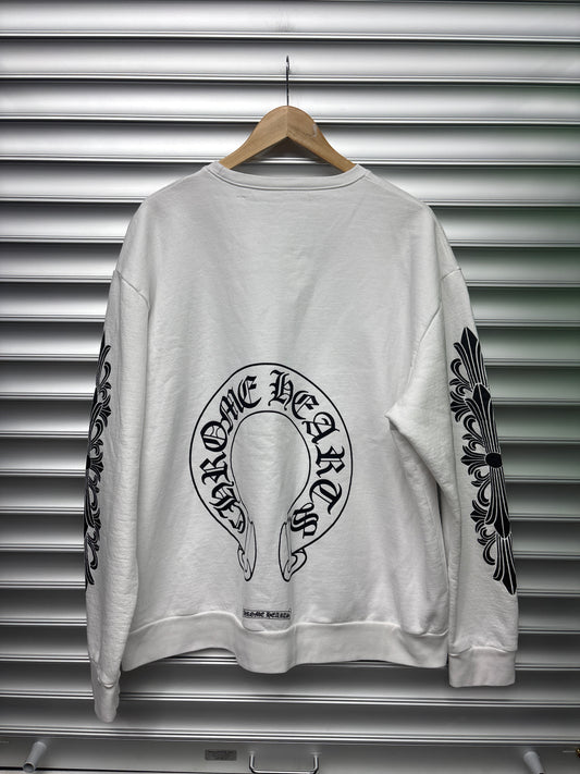 Chrome Hearts Horseshoe White Sweater - L