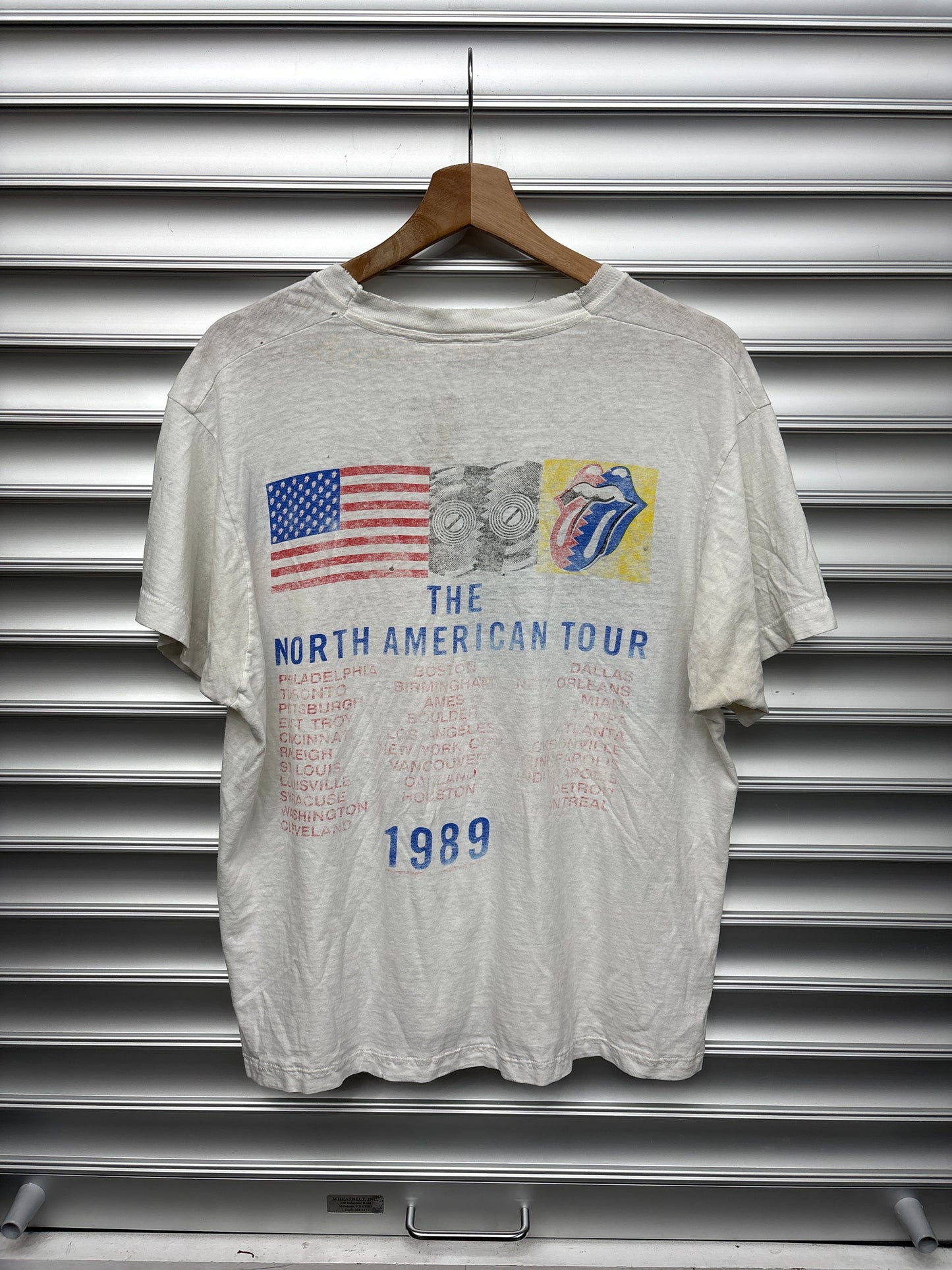 Vintage Rolling Stones USA Flag Tee - L**
