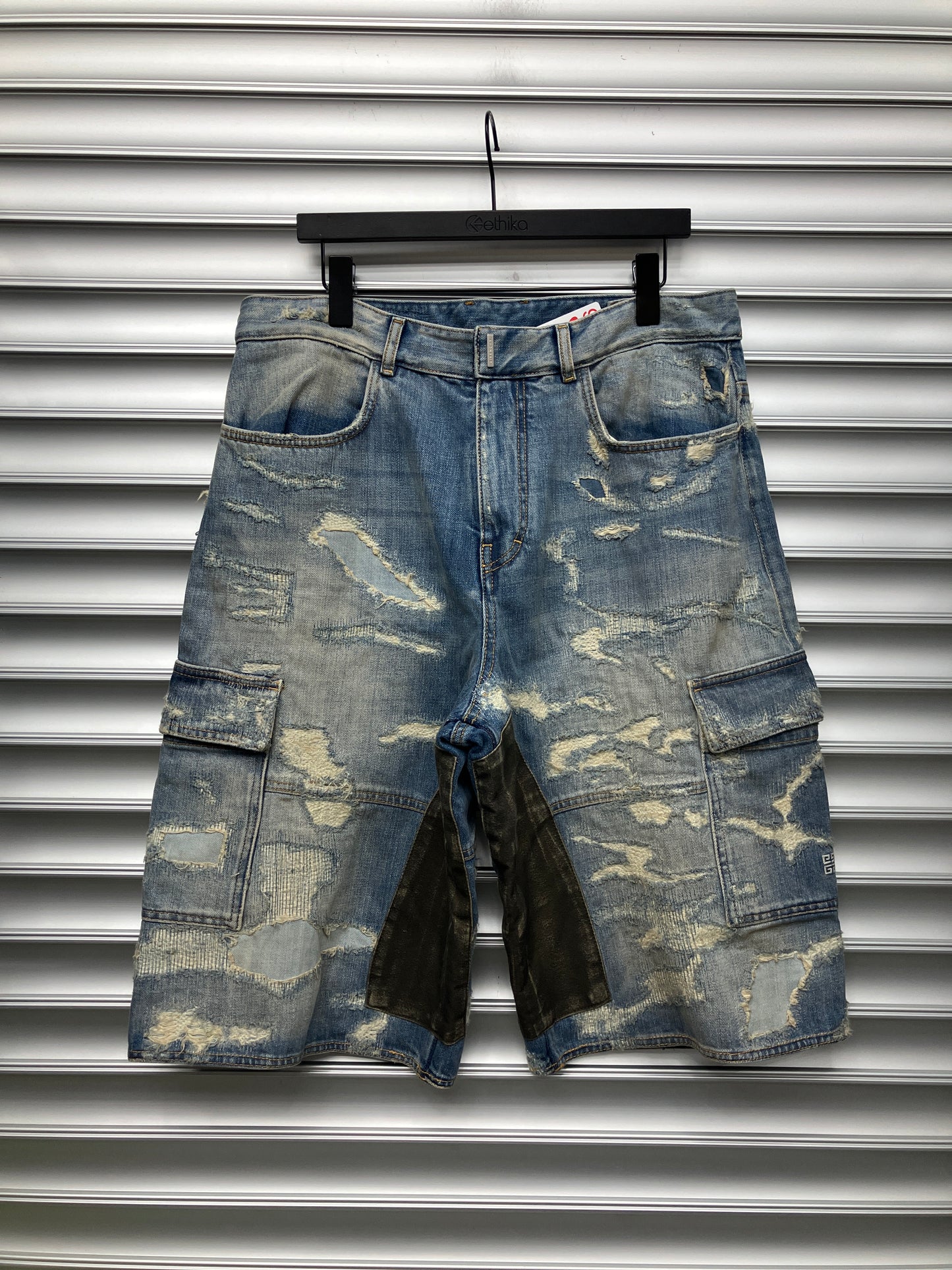 Givenchy Denim Boro Shorts - 33