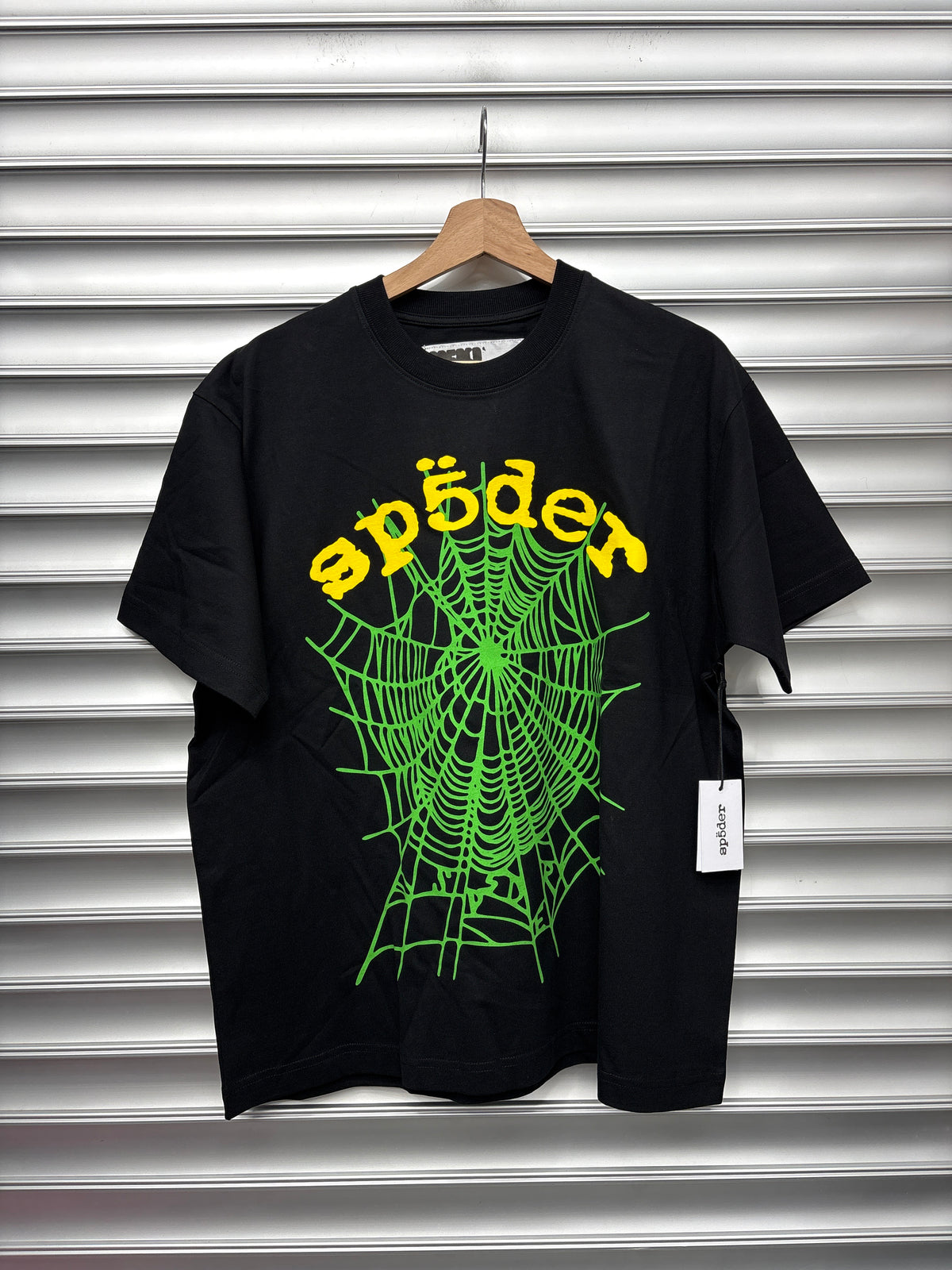 Spider Green Web Tee - L**