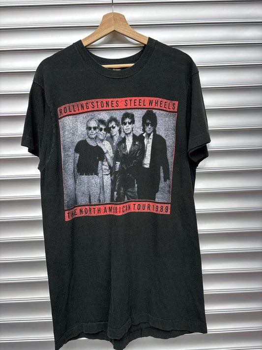 Rolling Stones Steel Wheels Tee - L
