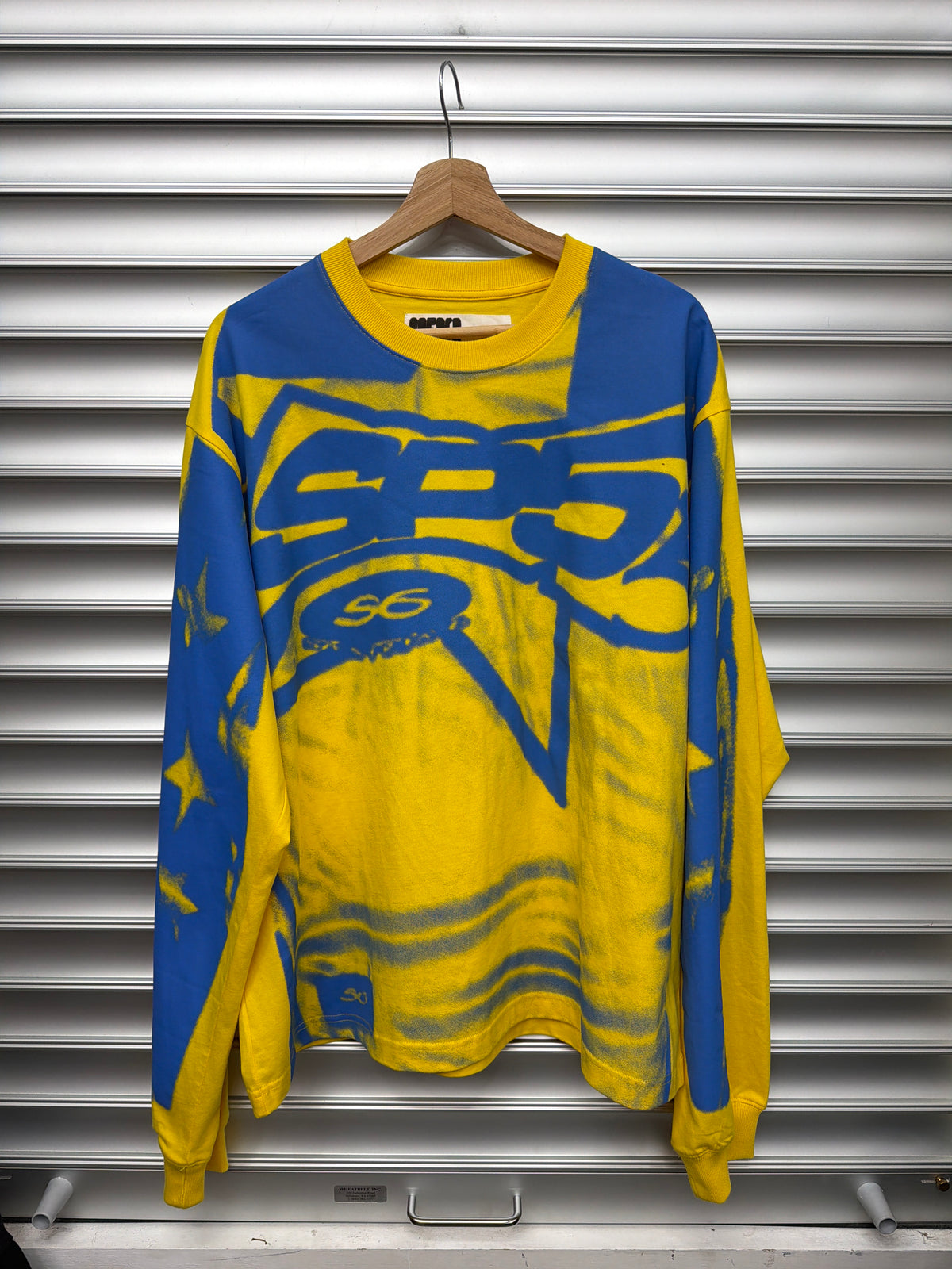 Spider Yellow Blue Longsleeve - XL**