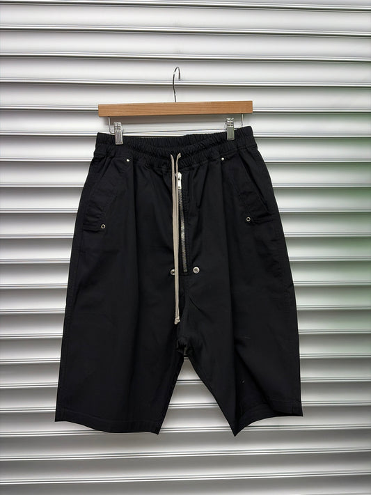 Rick Owens Black Pod Shorts - 50