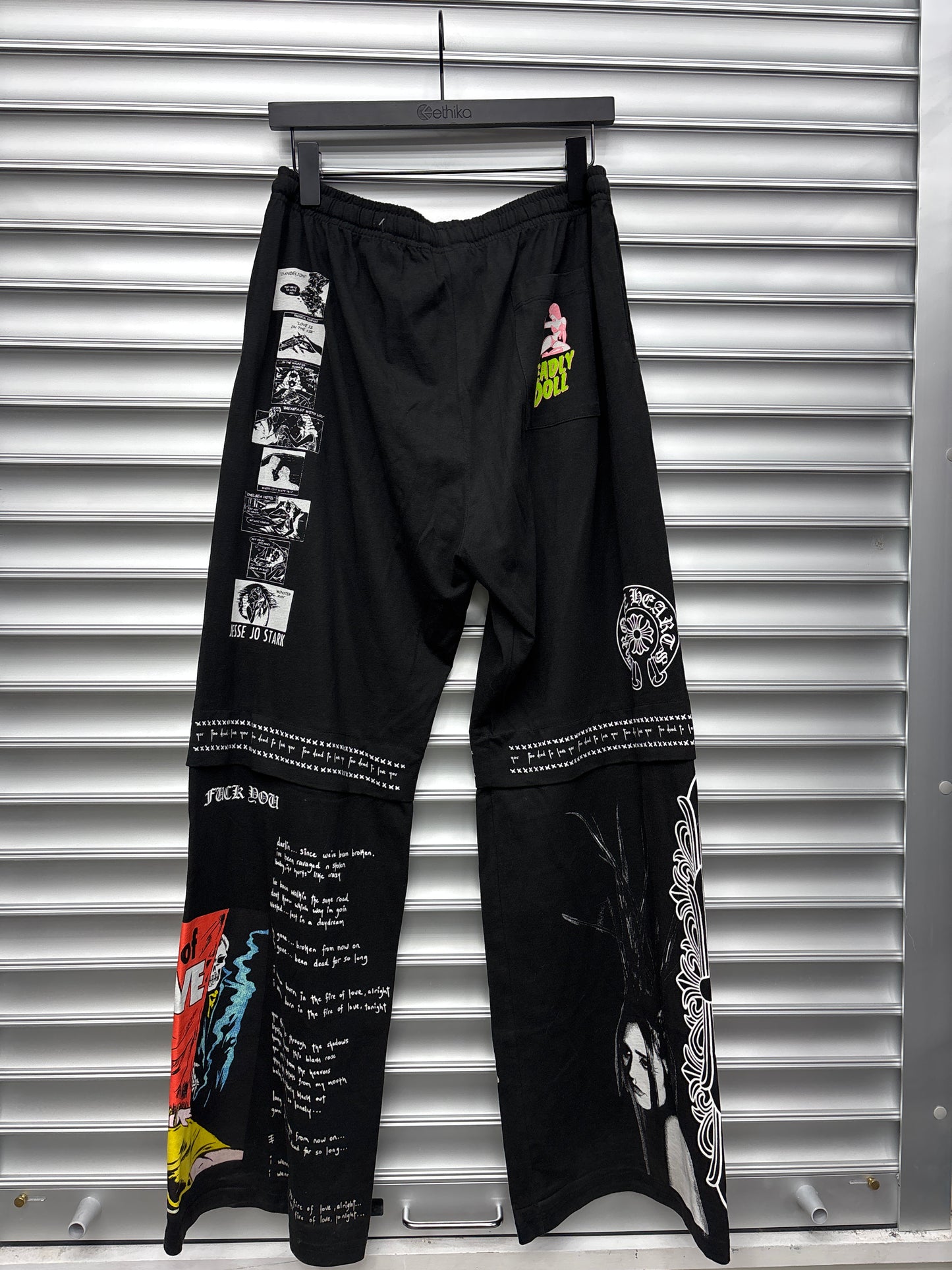 Deadly Doll Black Sweatpants - Large