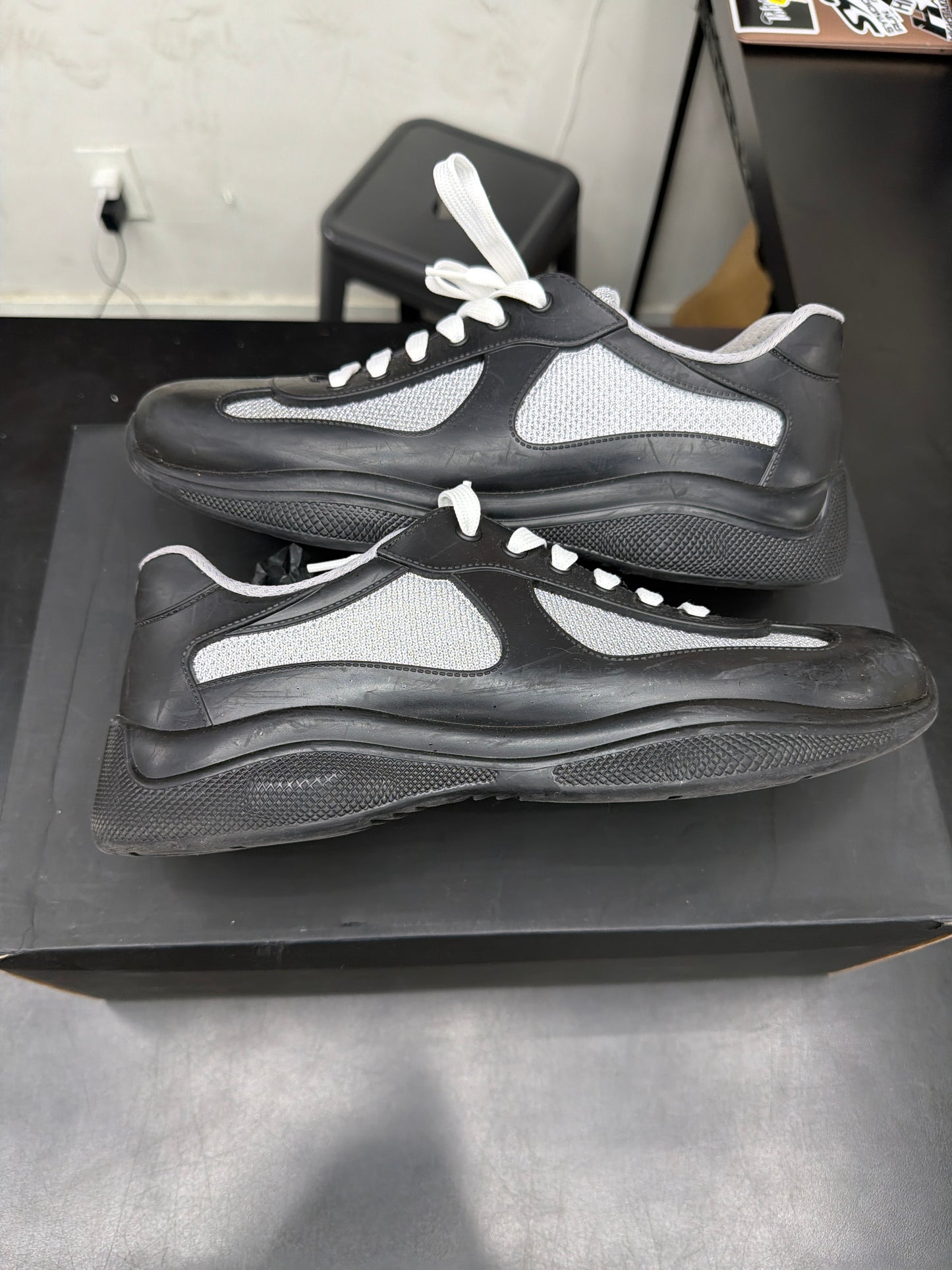 Prada American Cup Black Rubber (U) - 41(8)