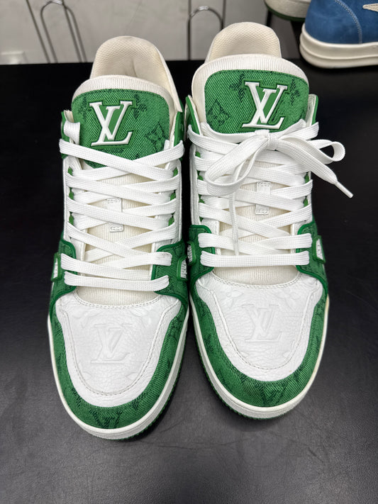 Louis Vuitton Trainer Green Denim (U) - 11M (NB)