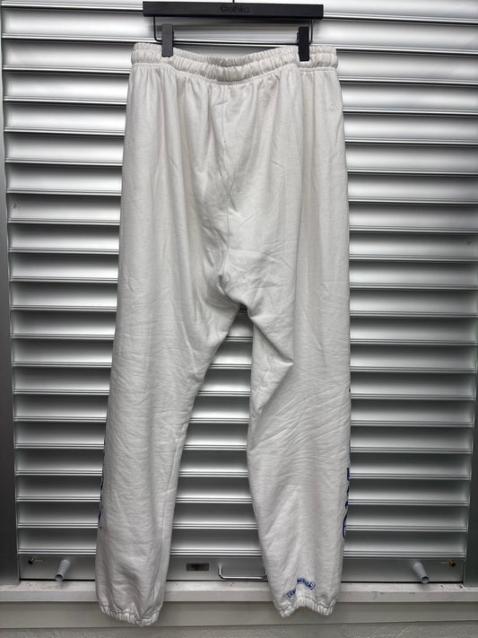Chrome White Blue Sweatpants - XXL