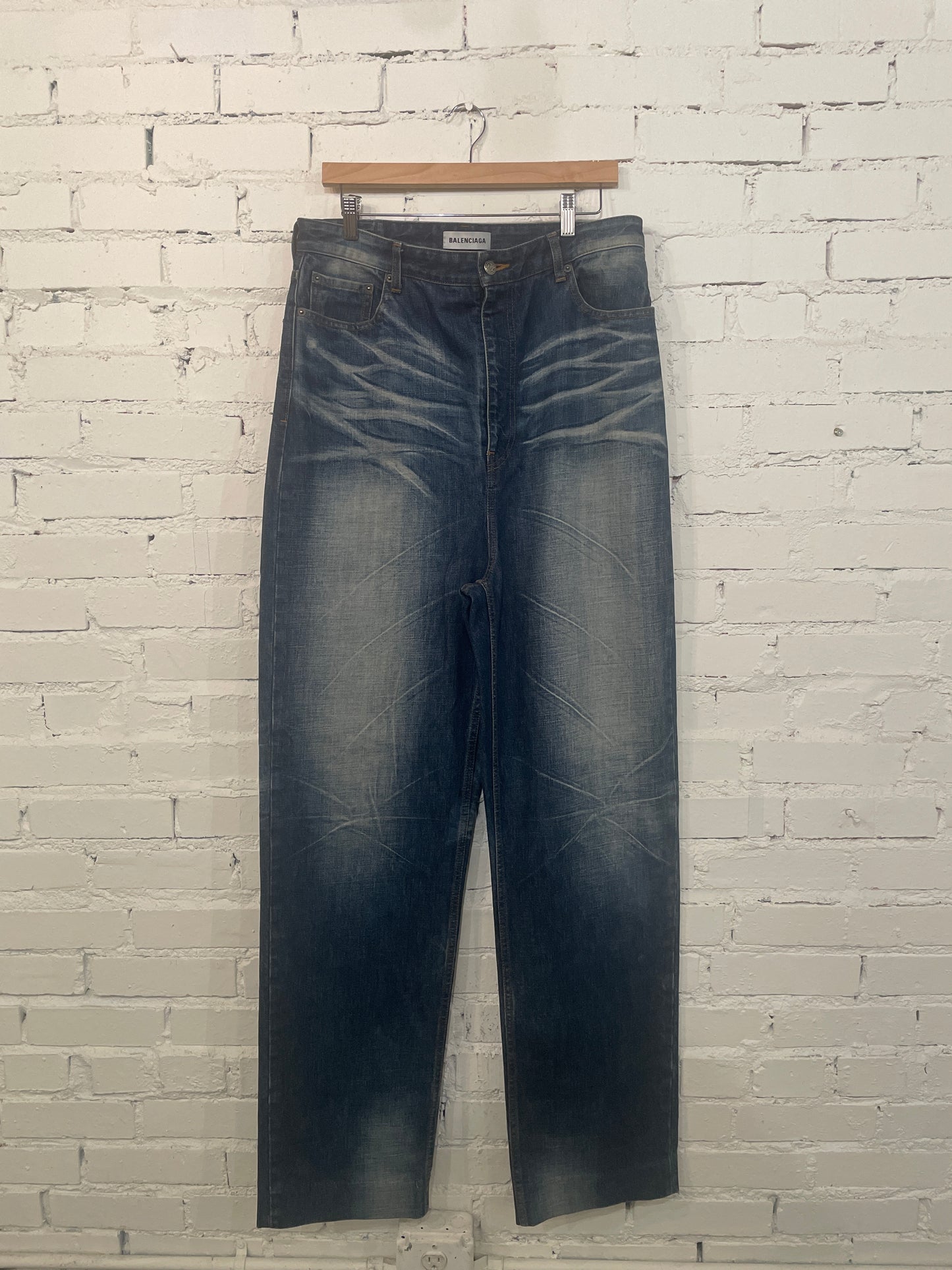 Balenciaga Crinkled Denim - L