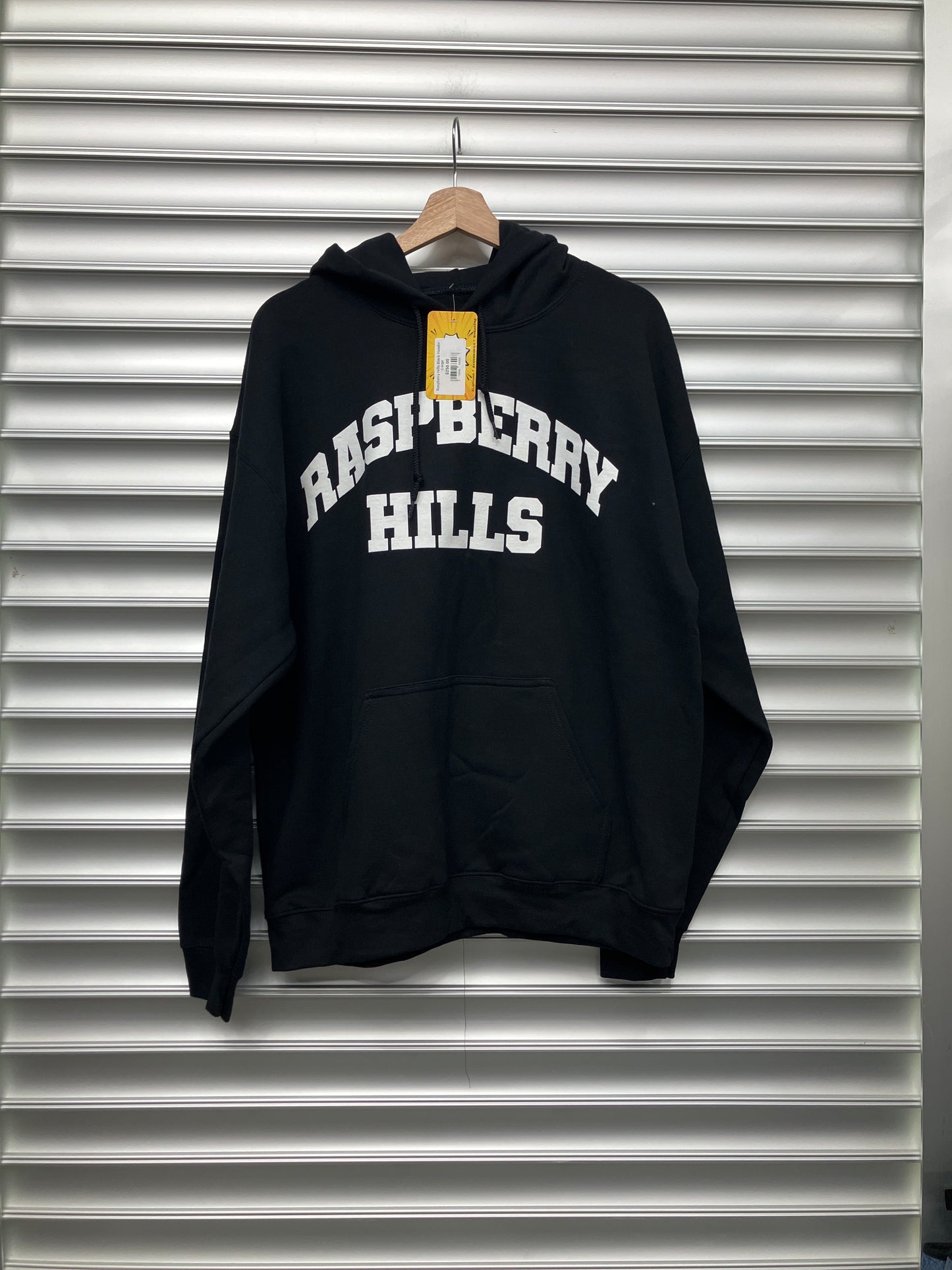 Raspberry Hills Black Hoodie - Large