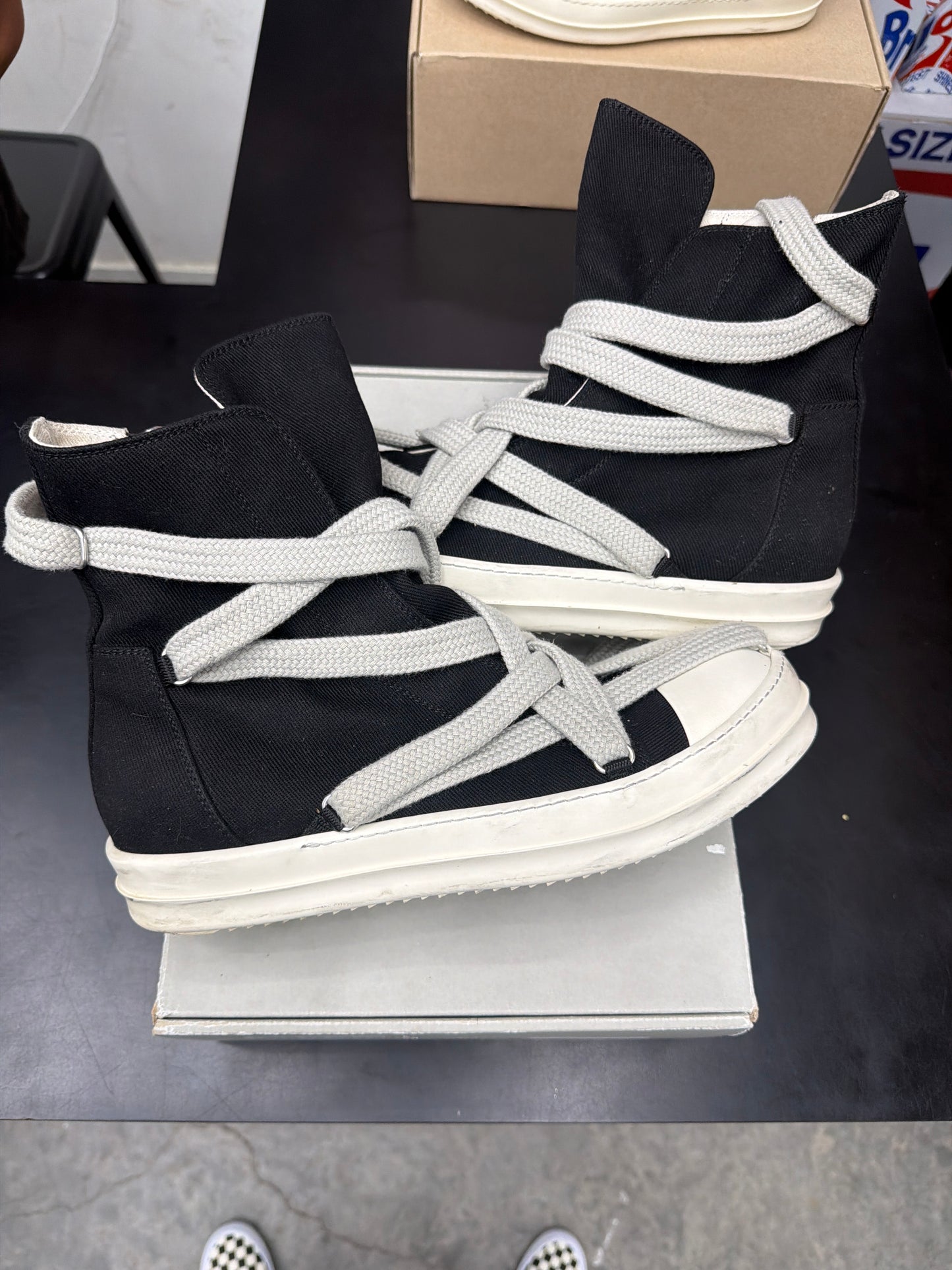 Rick Owen DRKSHDW Hexa Black (U) - 43(10)