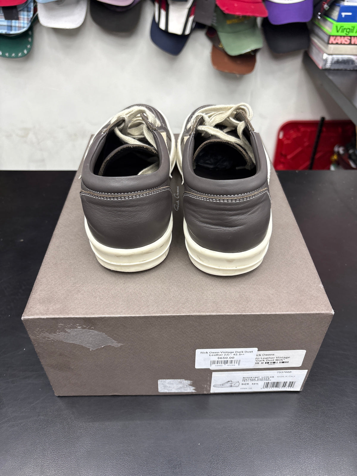 Rick Owen Vintage Dark Dust Leather (U) - 42.5**