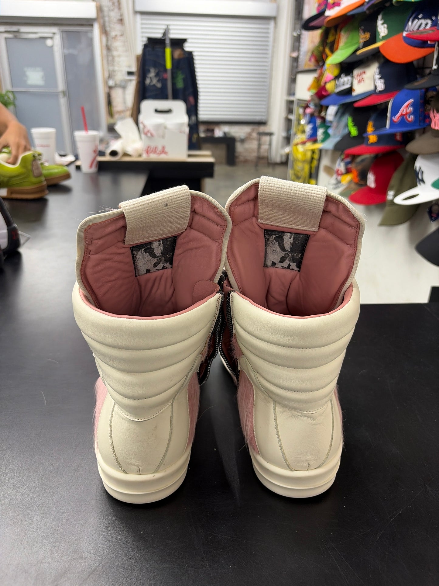Rick Owen Geobasket Pink Fur (U) - 47 (NB)