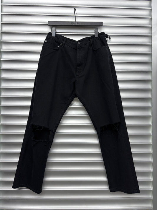 Balenciaga Dark Wash Knee Split Denim - M