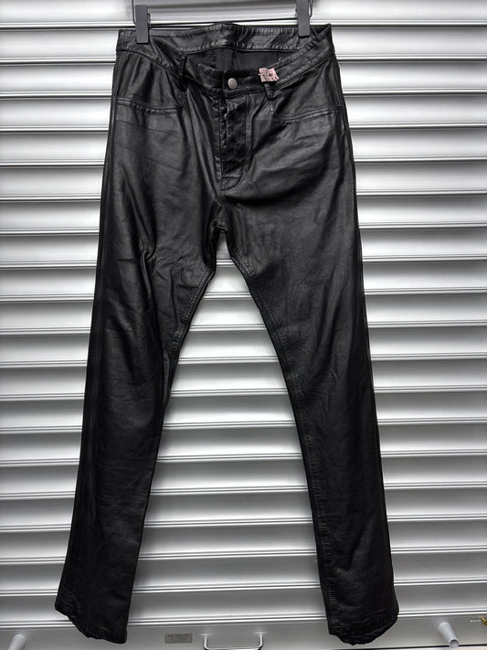 Rick Owen Leather Pants - 48