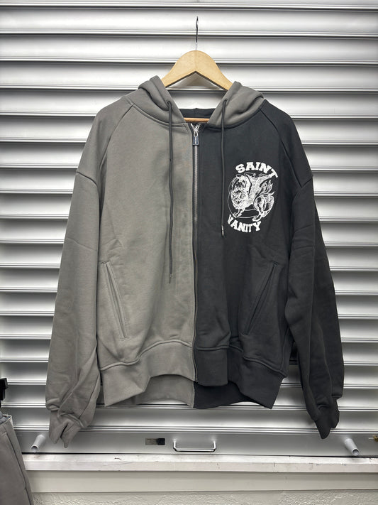 Saint Vanity 2 Tone Zip Up - L**
