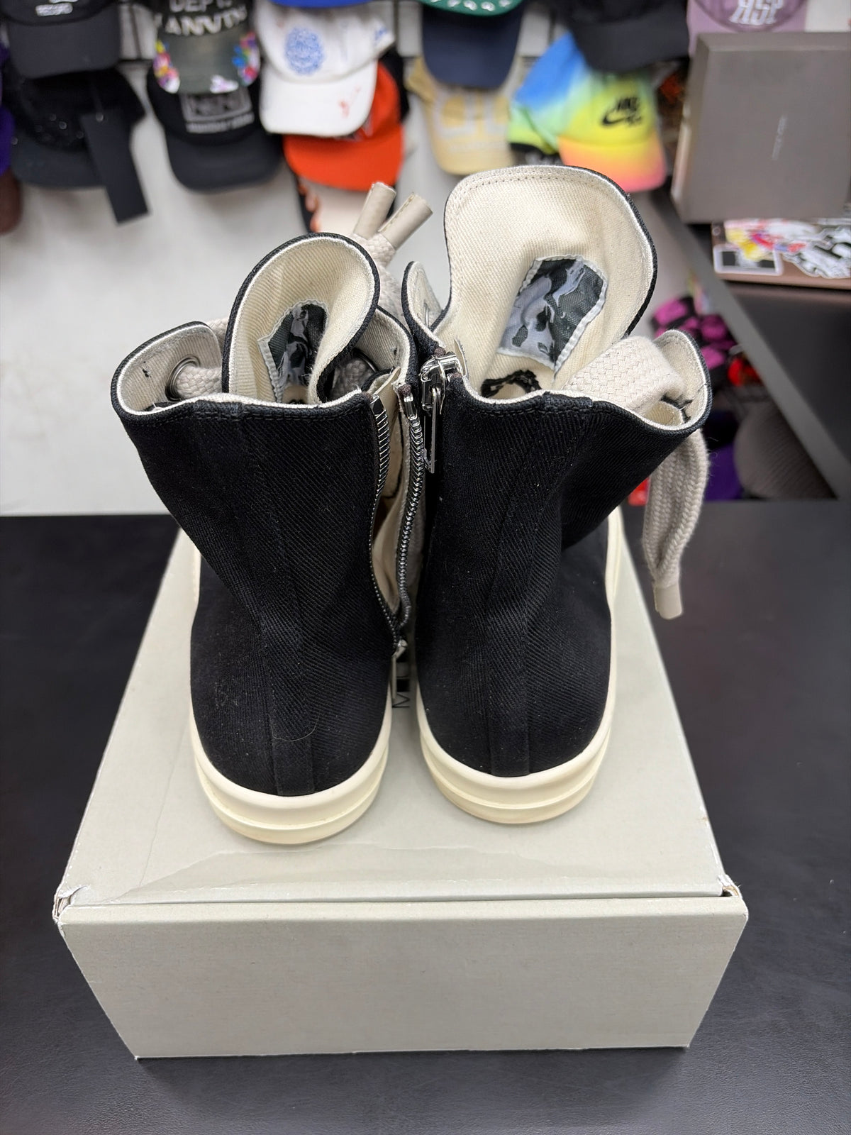 Rick Owen DRKSHDW High Jumbo Lace Black (U) - 43(10)**