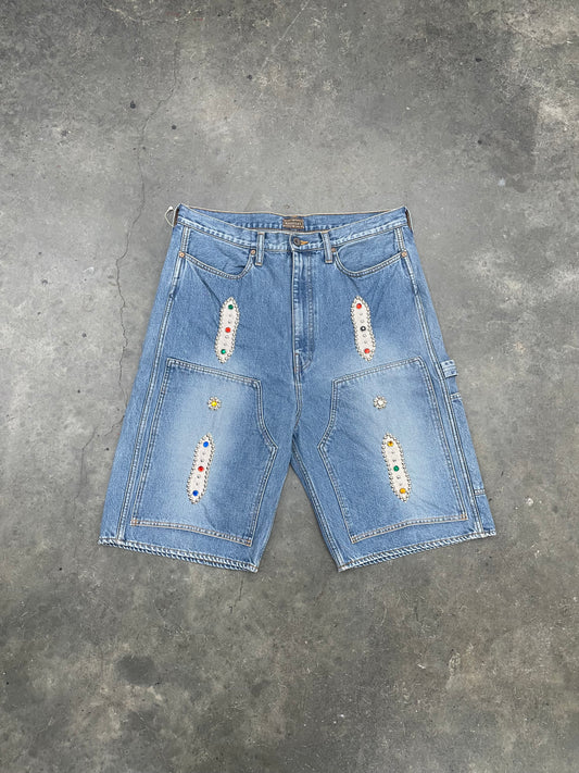 Kapital Jewel Denim Shorts