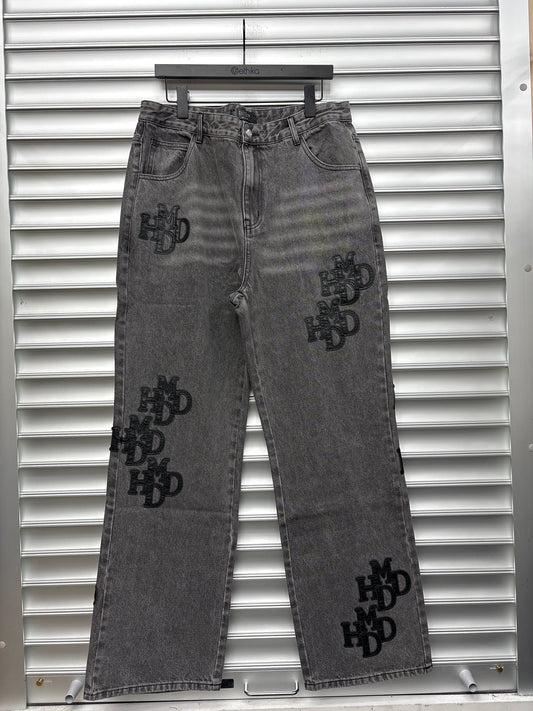 HMDD Black Patch Denim - S