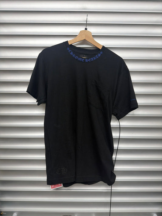 Chrome Hearts Black Blue Pocket Tee - M**