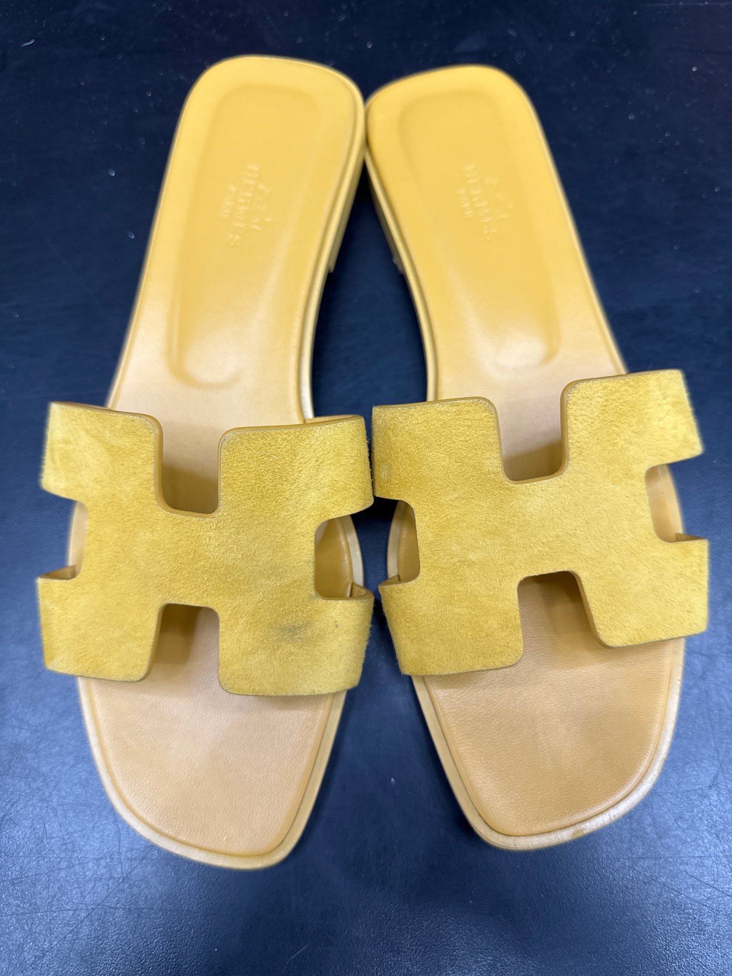Hermes Oran Sandals Yellow (U) - 40(7) (NB)