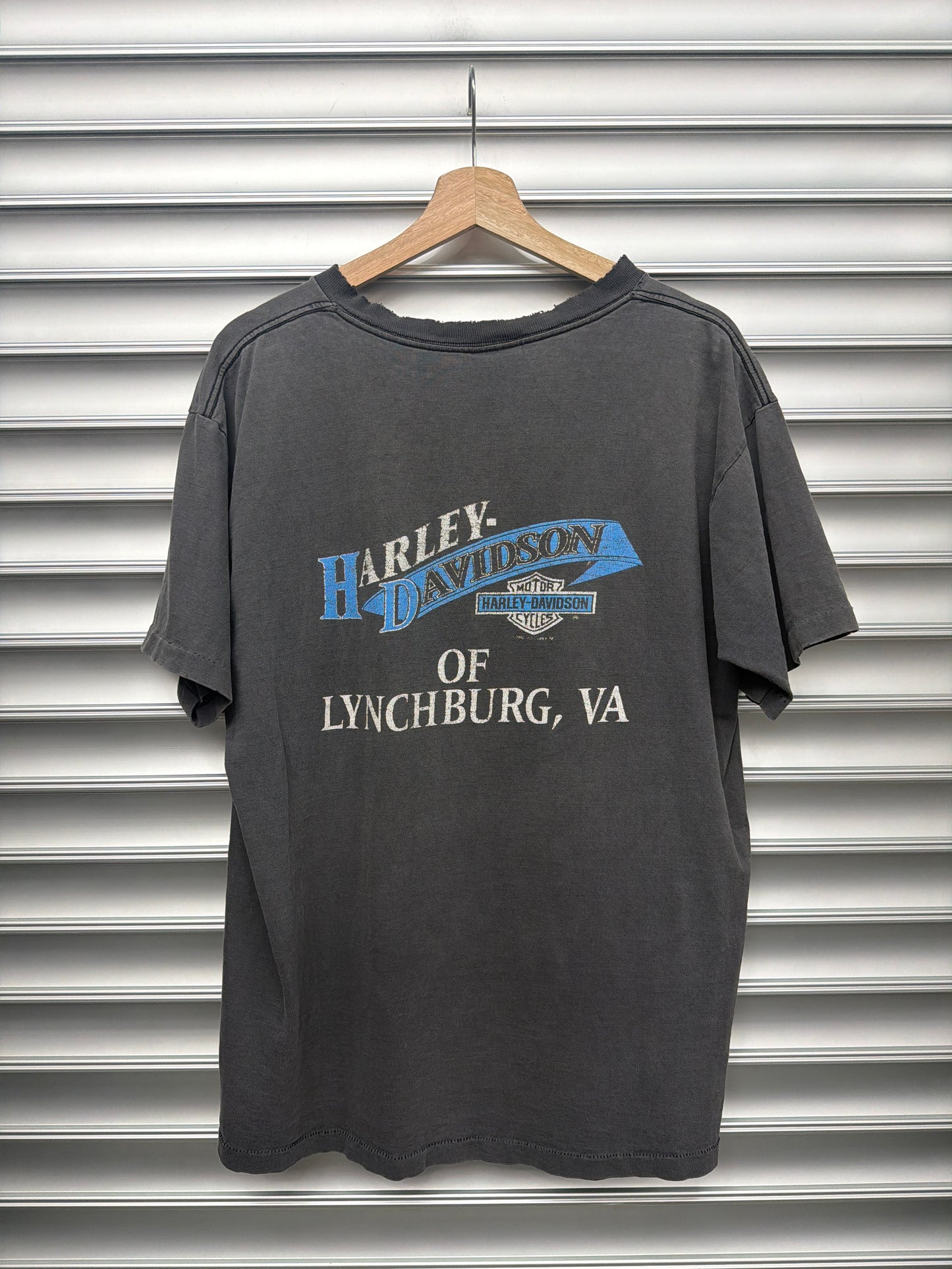 Vintagr Faded Harley Wolf Tee - L