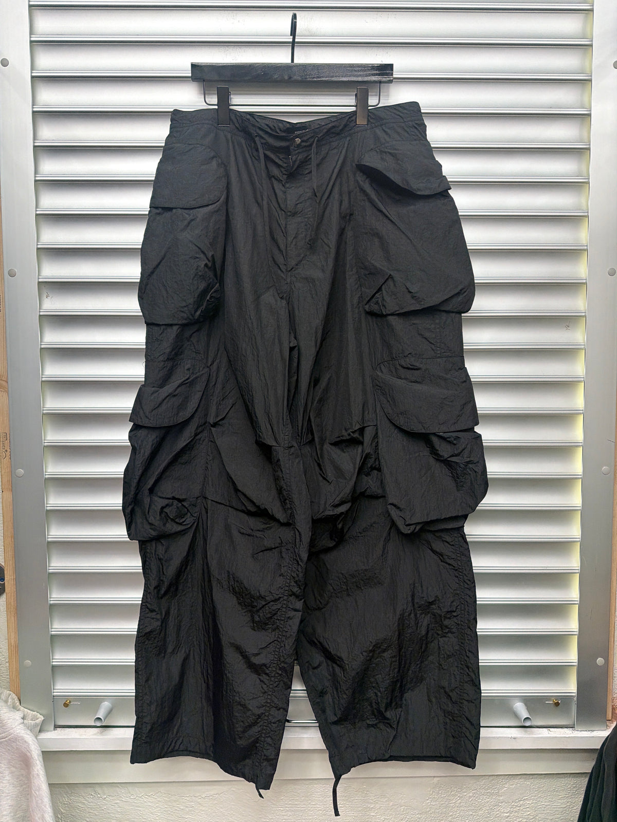 Entire Studios Black Windbreaker Pants - XXL**