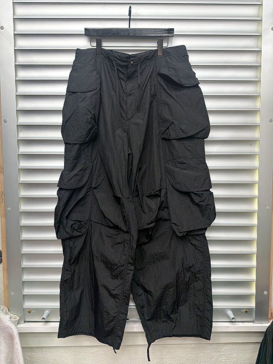 Entire Studios Black Windbreaker Pants - XXL**