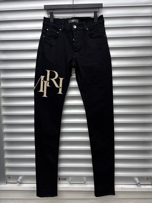 Amiri Tan Patch Denim - 29