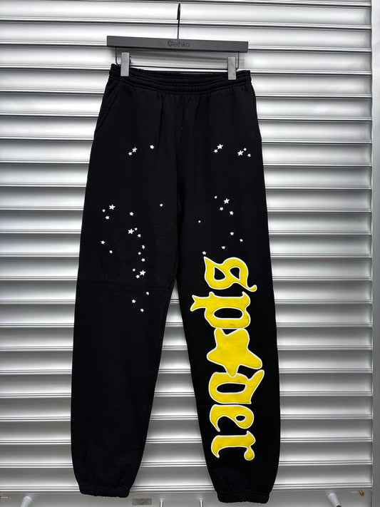 Spider Yellow/Black Sweatpants - S