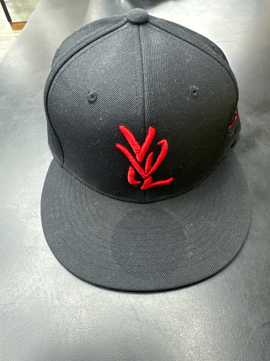 YVL Black Red Hat - 7 3/8