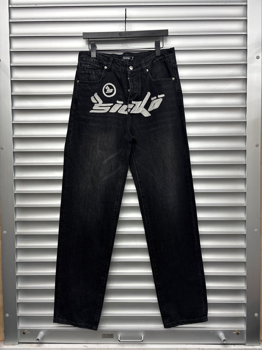 Sicko Black White Denim - 32**