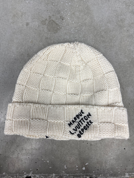 Louis Vuitton Cream Beanie**