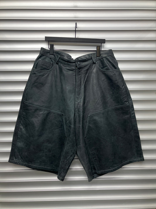 Raspberry Hills Black Leather Double Knee - XL