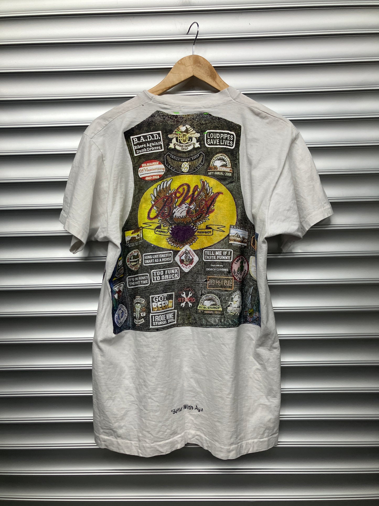 Better With Age Biker Vest Tee - L