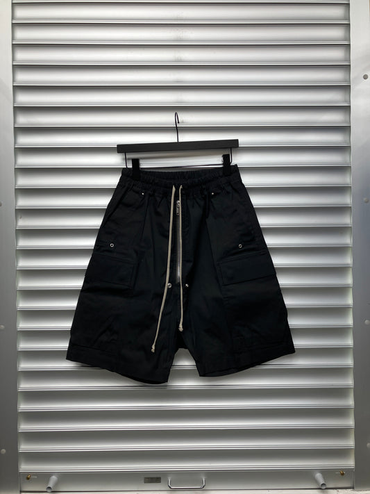 Rick Owens Cargobela Black Shorts - 48