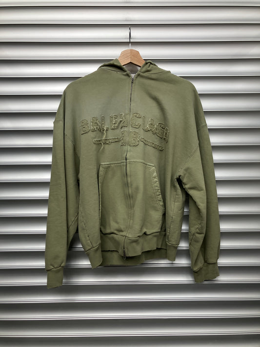 Sage Green Balenciaga Zip Up - S
