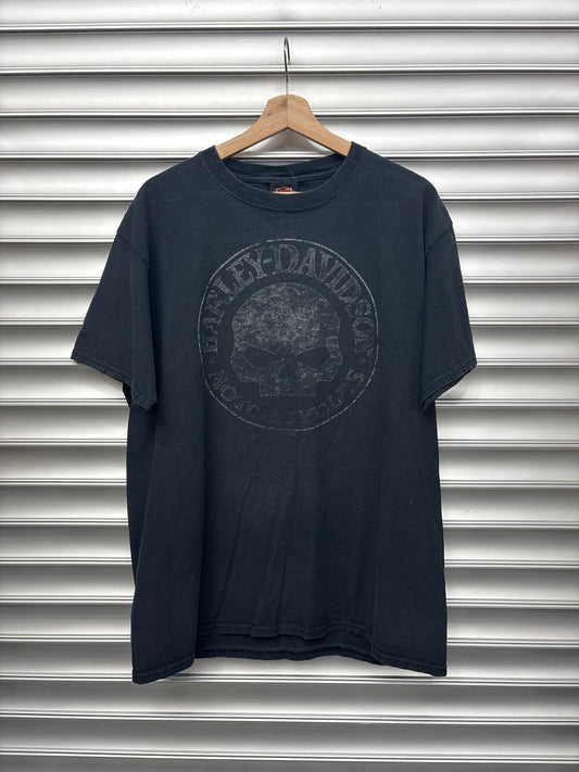 Vintage Harley Skull Tee - L**