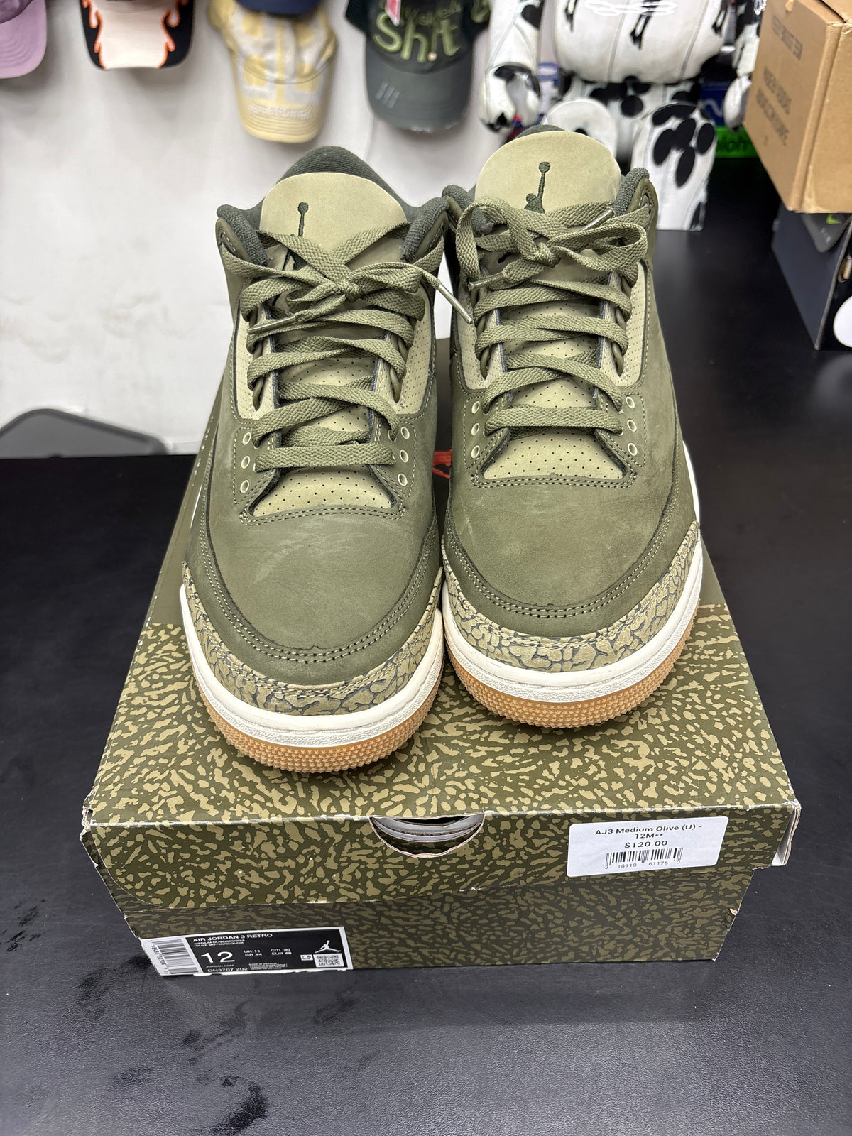 AJ3 Medium Olive (U) - 12M**