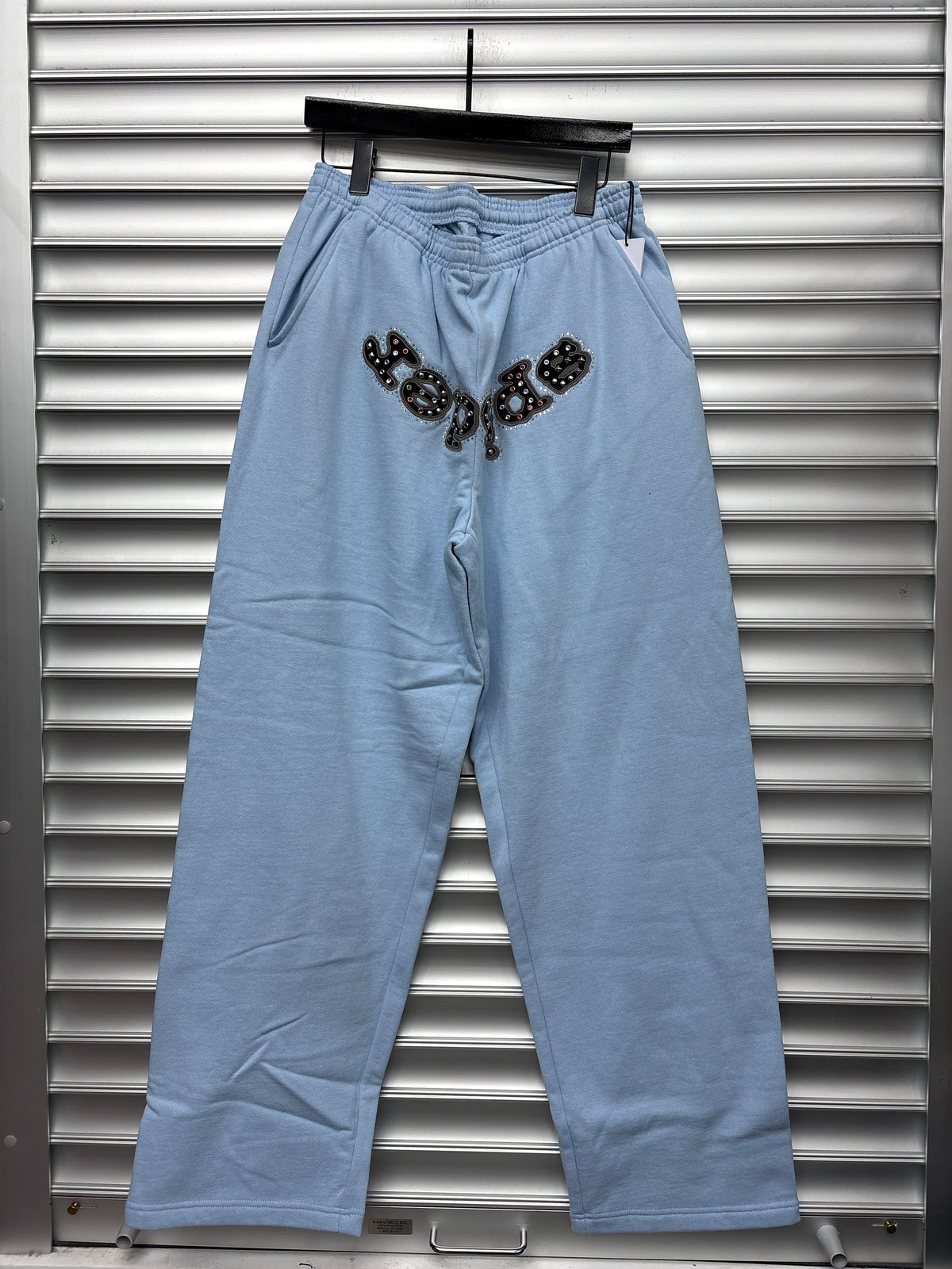 Spider Blue Studded Sweats - L**