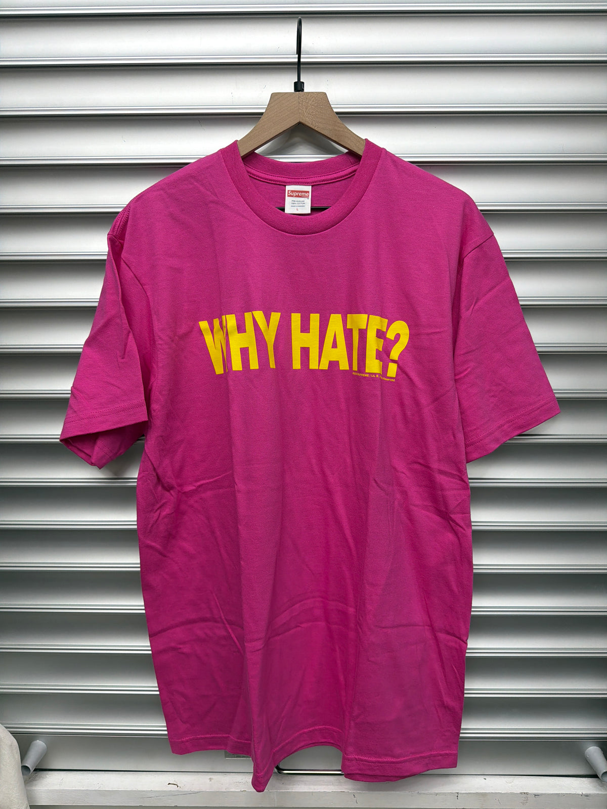 Supreme Why Hate Tee - L**