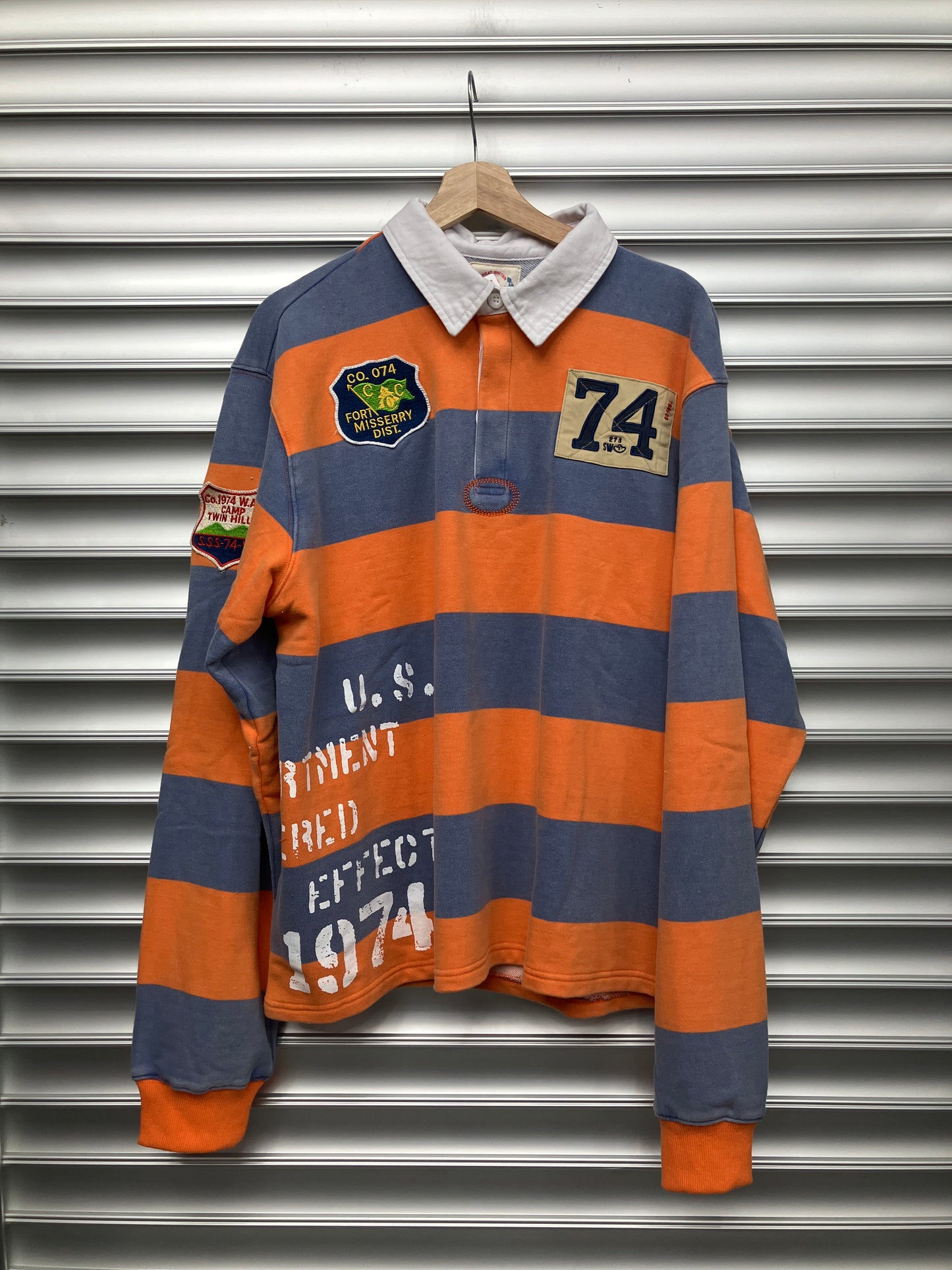 Orange 74 Rugby Shirt - L